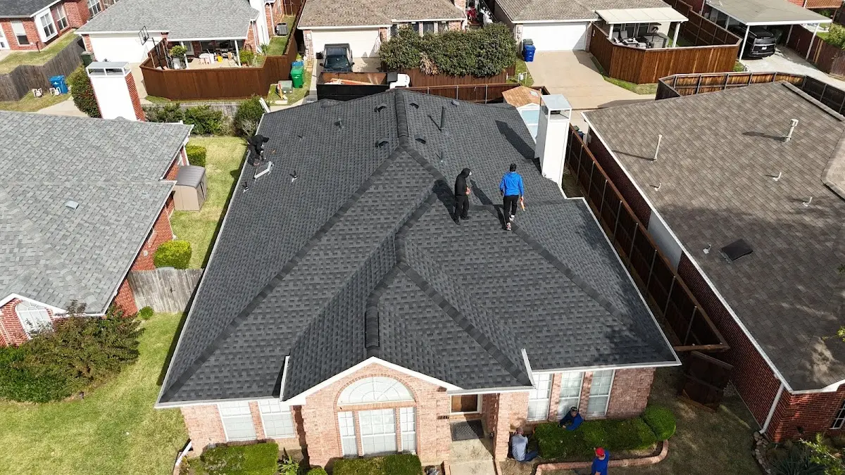 Slate & Tile Roof Repair work in progress on a South Plainfield property
